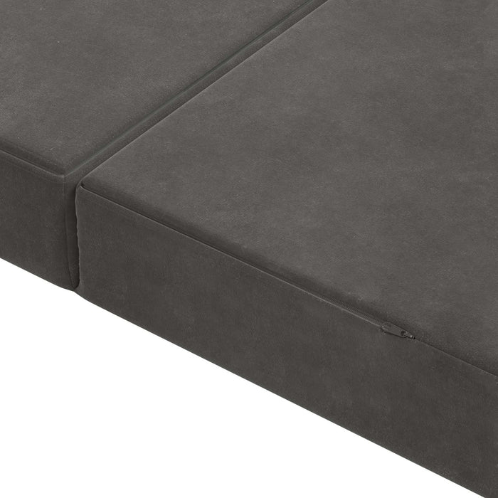Canapea Pat Pliabilă 140 x 67 x 45 cm Gri închis WALTI