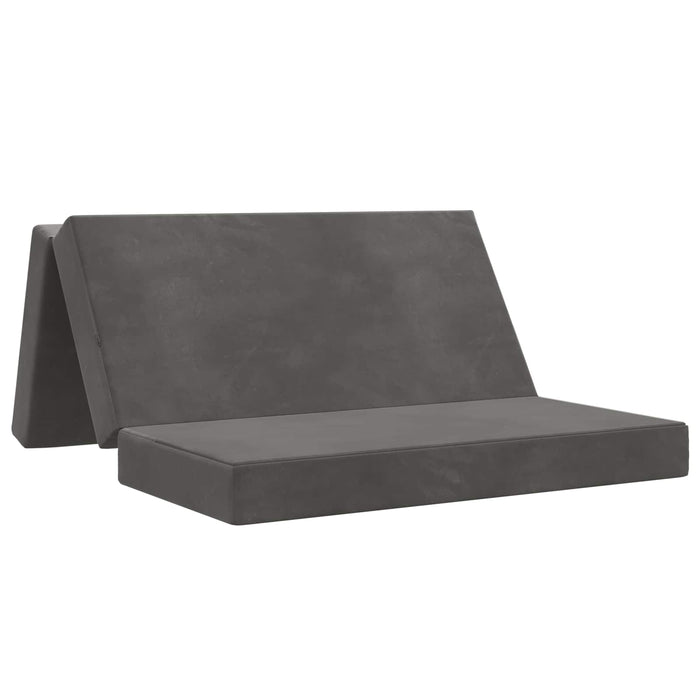 Canapea Pat Pliabilă 140 x 67 x 45 cm Gri închis WALTI