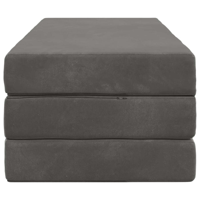 Canapea Pat Pliabilă 140 x 67 x 45 cm Gri închis WALTI