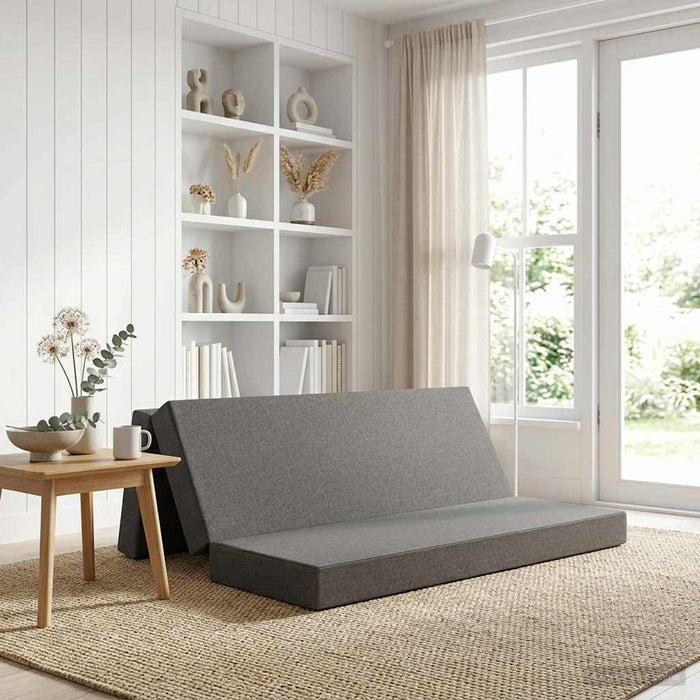 Canapea Pat Pliabilă 180 x 67 x 45 cm Gri deschis - WALTI WALTI