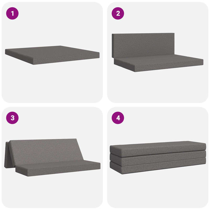 Canapea Pat Pliabilă 180 x 67 x 45 cm Gri deschis - WALTI WALTI