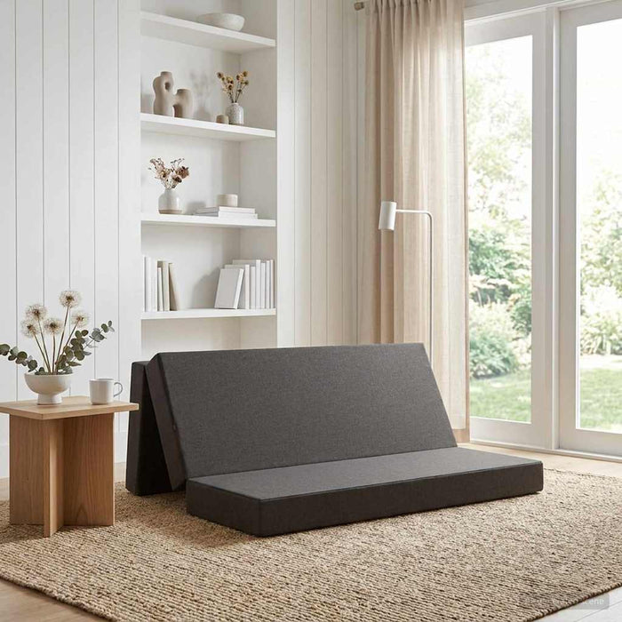 Canapea Pat Pliabilă 180 x 67 x 45 cm Gri închis - WALTI WALTI
