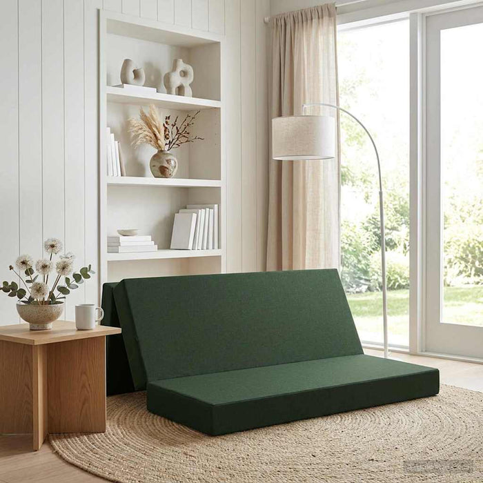 Canapea Pat Pliabilă 180 x 67 x 45 cm Verde închis - WALTI WALTI