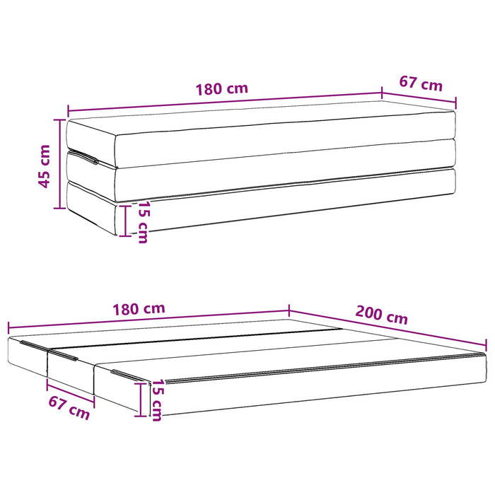 Canapea Pat Pliabilă 180 x 67 x 45 cm albastru - WALTI WALTI