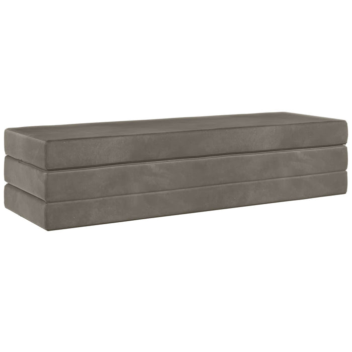 Canapea Pat Pliabilă 180 x 67 x 45 cm Gri deschis - WALTI WALTI