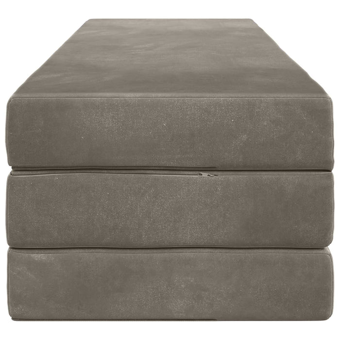 Canapea Pat Pliabilă 180 x 67 x 45 cm Gri deschis - WALTI WALTI