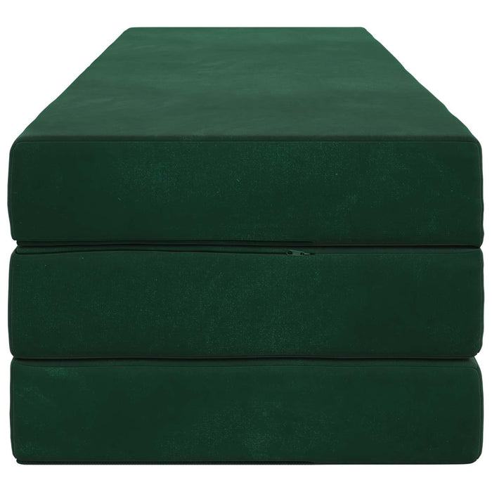 Canapea Pat Pliabilă 180 x 67 x 45 cm Verde închis - WALTI WALTI