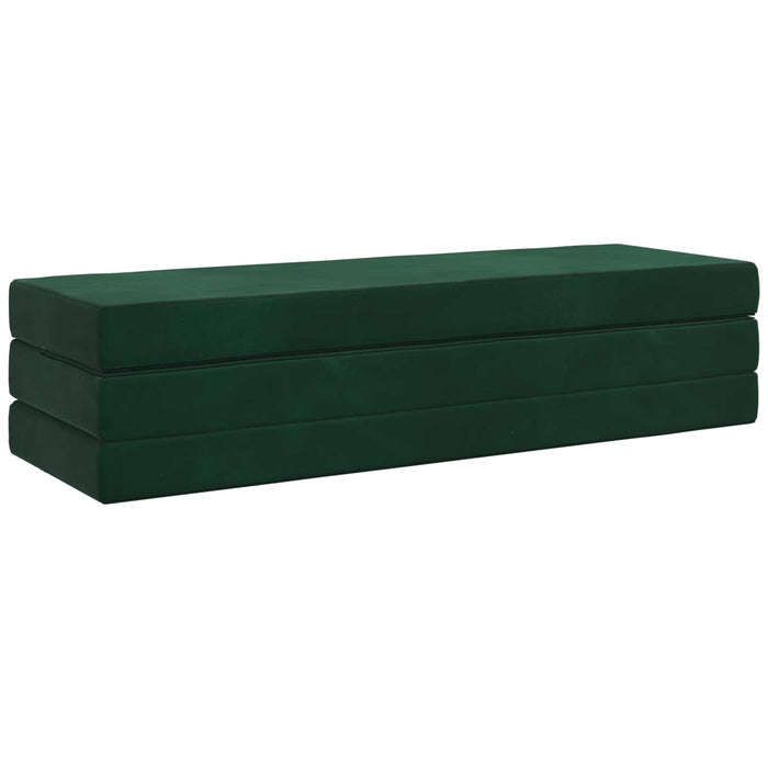 Canapea Pat Pliabilă 200 x 67 x 45 cm Verde închis - WALTI WALTI