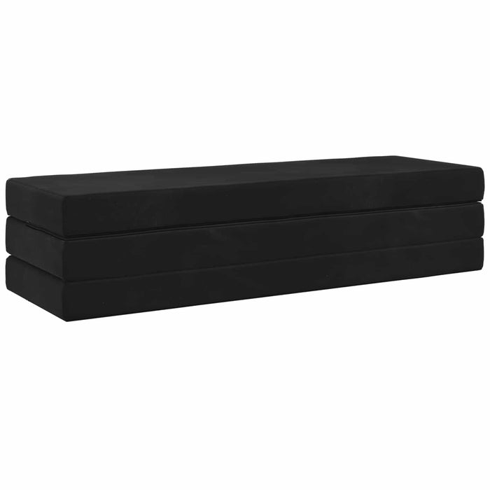 Canapea Pat Pliabilă 200 x 67 x 45 cm Negru - WALTI WALTI