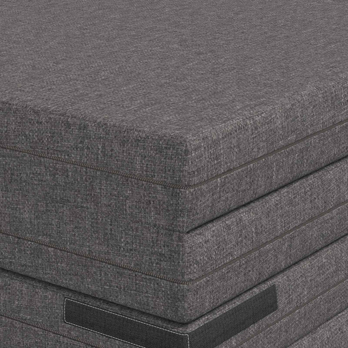 Canapea Pat Pliabilă 140 x 67 x 45 cm Gri deschis - WALTI WALTI
