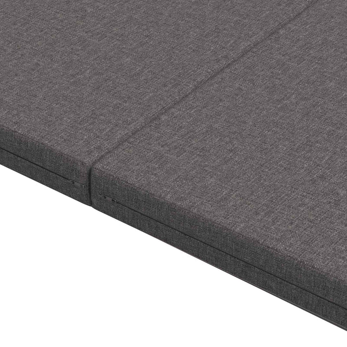 Canapea Pat Pliabilă 140 x 67 x 45 cm Gri deschis - WALTI WALTI