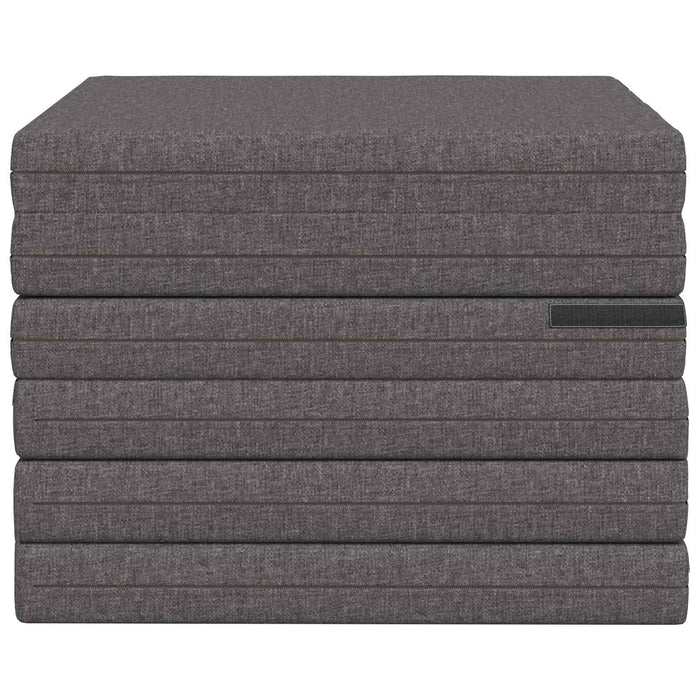 Canapea Pat Pliabilă 140 x 67 x 45 cm Gri deschis - WALTI WALTI