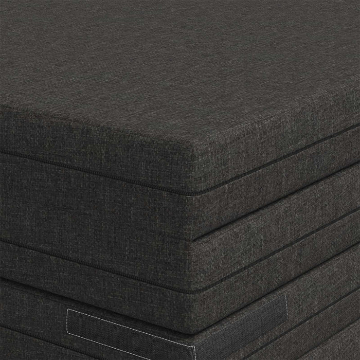 Canapea Pat Pliabilă 140 x 67 x 45 cm Gri închis - WALTI WALTI