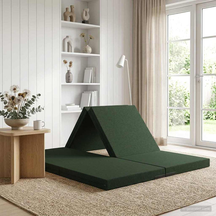Canapea Pat Pliabilă 140 x 67 x 45 cm Verde închis - WALTI WALTI