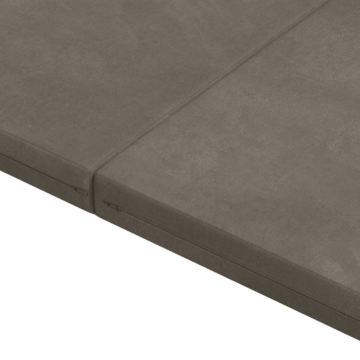 Canapea Pat Pliabilă 140 x 67 x 45 cm Gri deschis - WALTI WALTI