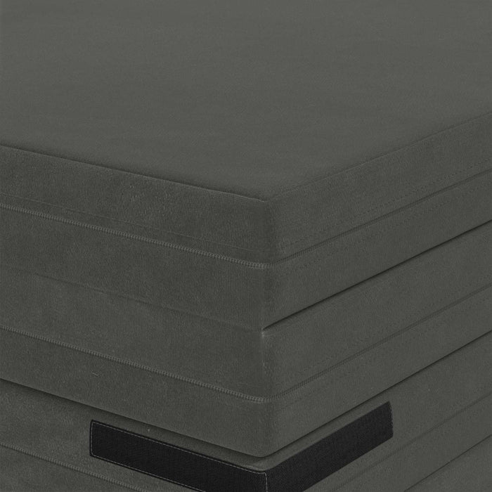 Canapea Pat Pliabilă 140 x 67 x 45 cm Gri închis - WALTI WALTI