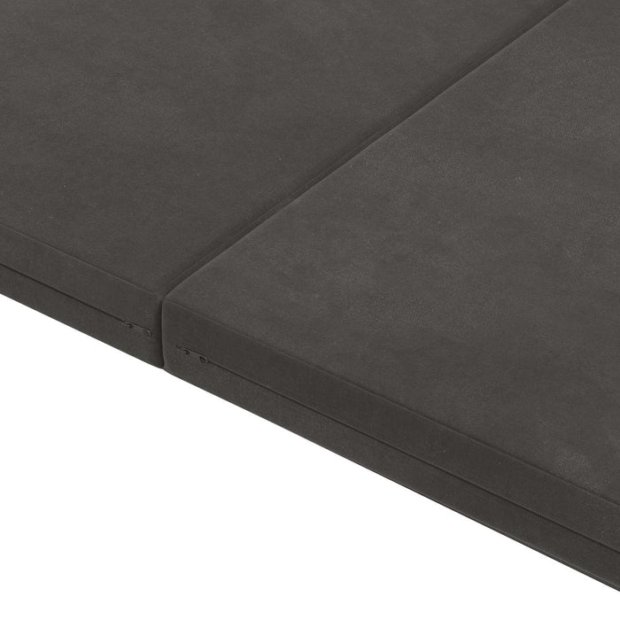 Canapea Pat Pliabilă 140 x 67 x 45 cm Gri închis - WALTI WALTI