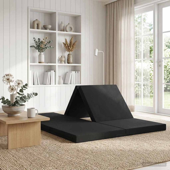 Canapea Pat Pliabilă 140 x 67 x 45 cm Negru - WALTI WALTI