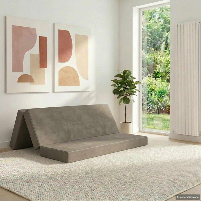 Canapea Pat Pliabilă 160 x 67 x 45 cm Gri deschis - WALTI WALTI