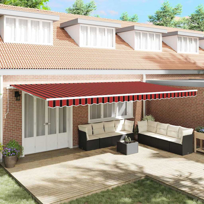 Cortina Retractabilă Portocalie și maro 600 x 300 cm țesătură - WALTI WALTI