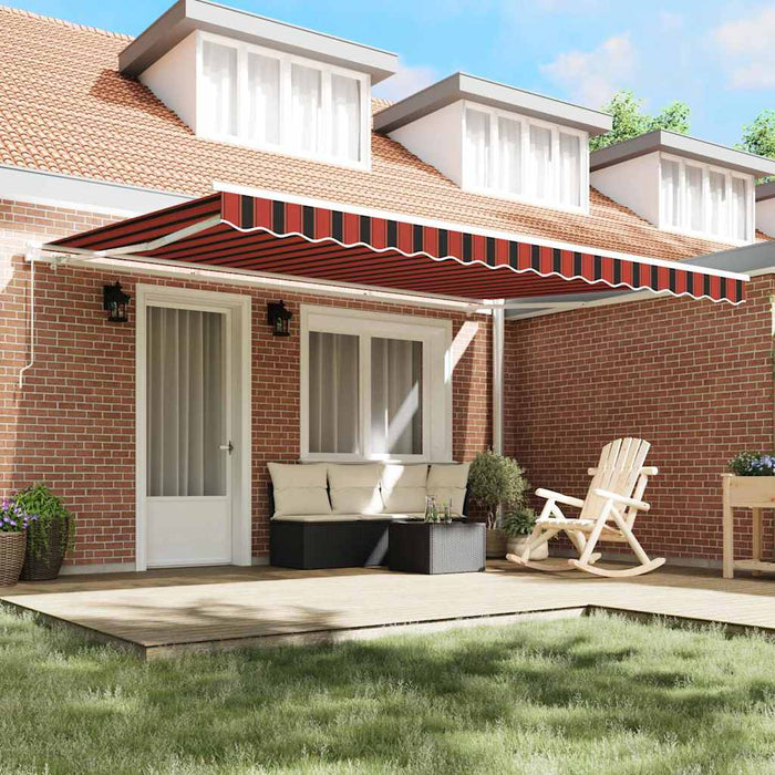 Cortina Retractabilă Portocalie și maro 450 x 300 cm țesătură - WALTI WALTI