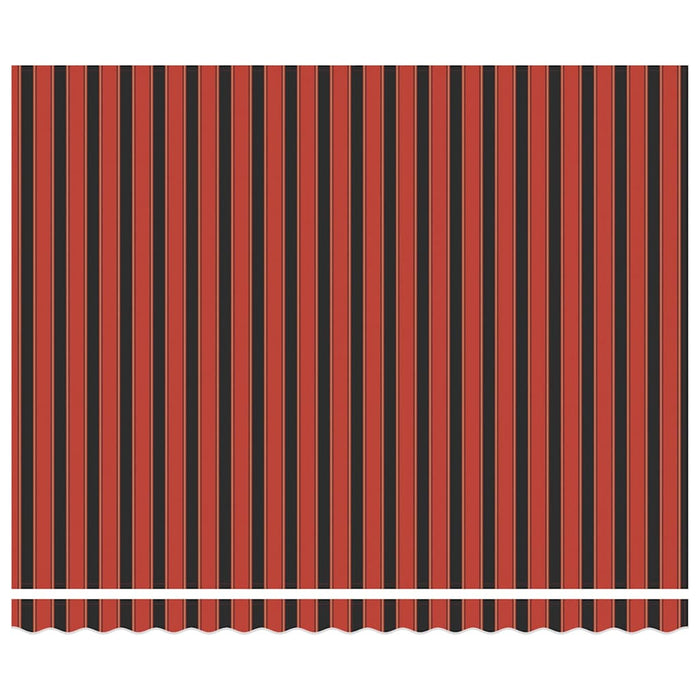 Cortina Retractabilă Dungi Portocalie și maro 400 × 300 cm țesătură - WALTI WALTI