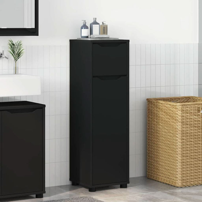 Dulap de Baie cu sertar Negru 30,5 x 30 x 101 cm Lemn compozit - WALTI WALTI
