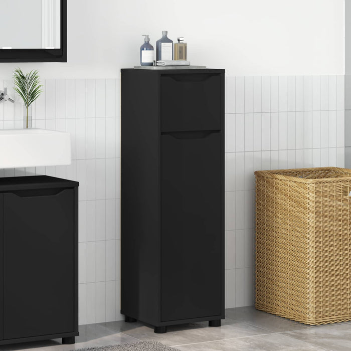 Dulap de Baie Negru 30,5 x 30 x 101 cm Lemn prelucrat WALTI