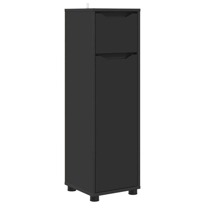 Dulap de Baie Negru 30,5 x 30 x 101 cm Lemn prelucrat WALTI