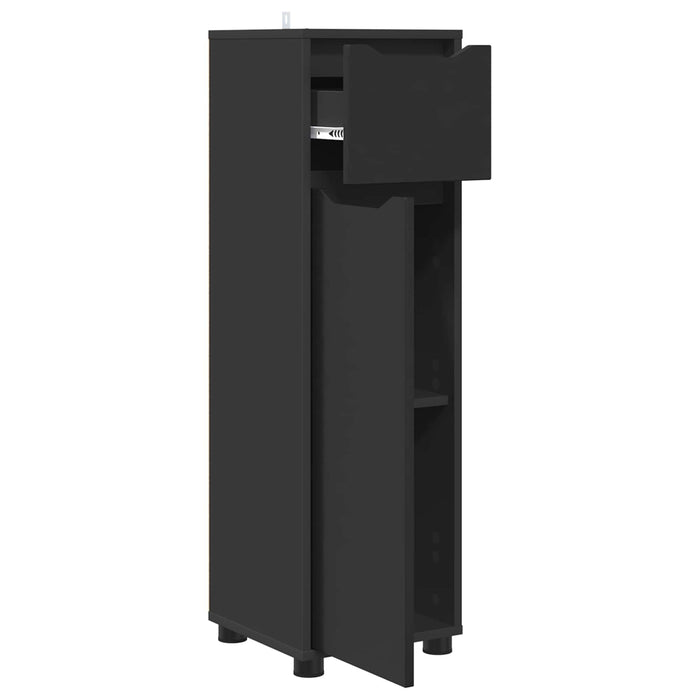 Dulap de Baie Negru 30,5 x 30 x 101 cm Lemn prelucrat WALTI