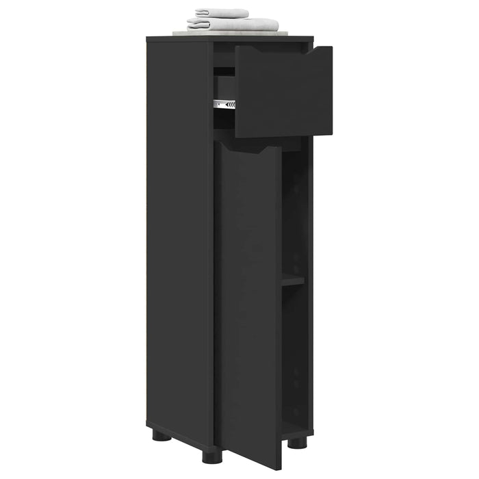 Dulap de Baie Negru 30,5 x 30 x 101 cm Lemn prelucrat WALTI
