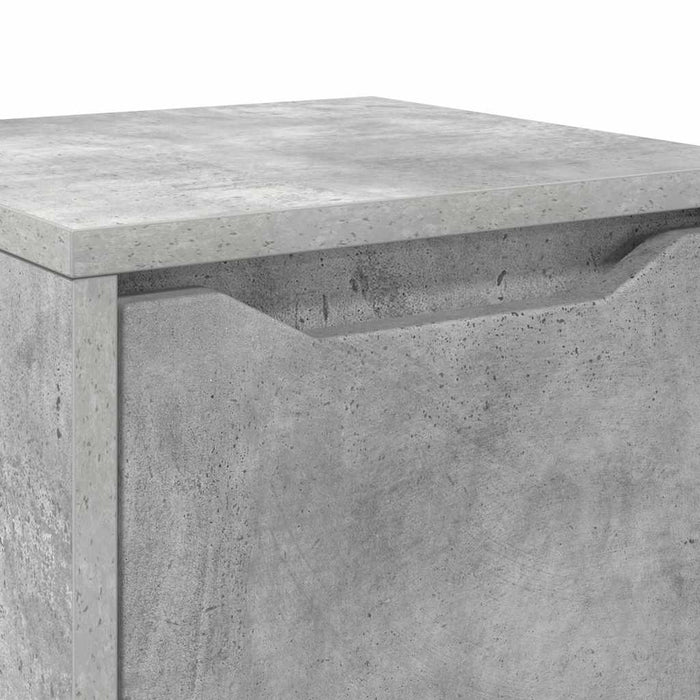 Dulap de Baie Gri din beton 30,5 x 30 x 101 cm Lemn compozit - WALTI WALTI