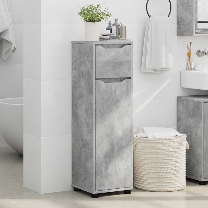 Dulap de Baie Gri din beton 30,5 x 30 x 101 cm Lemn compozit - WALTI WALTI