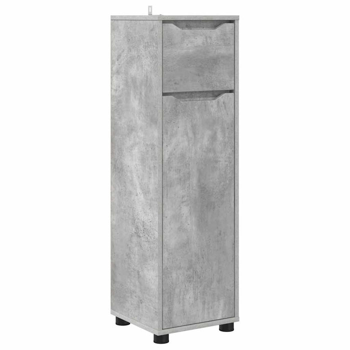 Dulap de Baie Gri din beton 30,5 x 30 x 101 cm Lemn compozit - WALTI WALTI