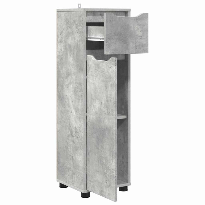 Dulap de Baie Gri din beton 30,5 x 30 x 101 cm Lemn compozit - WALTI WALTI