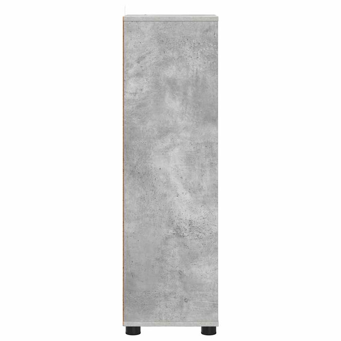 Dulap de Baie Gri din beton 30,5 x 30 x 101 cm Lemn compozit - WALTI WALTI