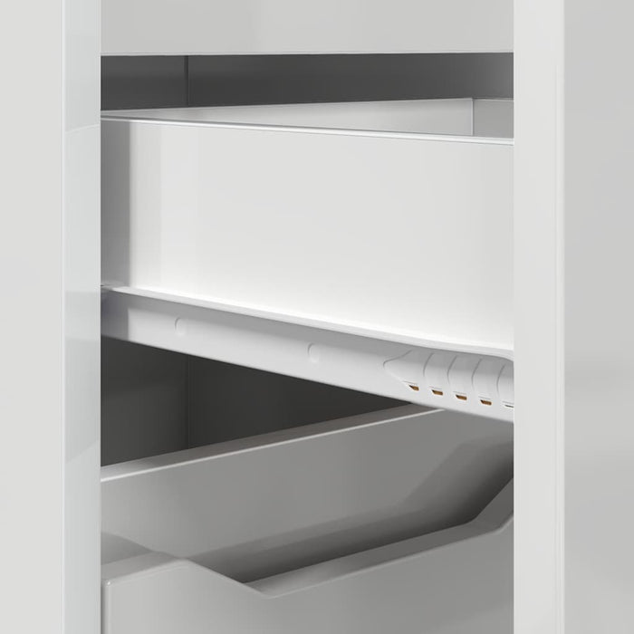 Dulap de Baie Alb lucios 30,5 x 30 x 101 cm Lemn prelucrat WALTI
