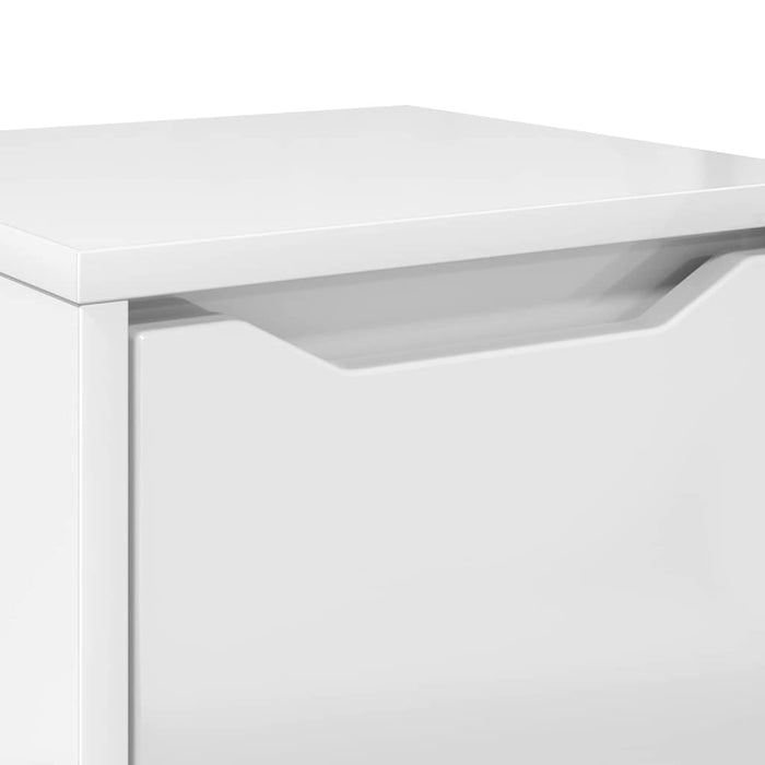 Dulap de Baie Alb lucios 30,5 x 30 x 101 cm Lemn prelucrat WALTI