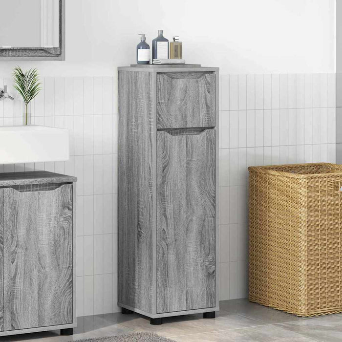 Dulap de Baie Gri Sonoma 30,5 x 30 x 101 cm Lemn compozit - WALTI WALTI