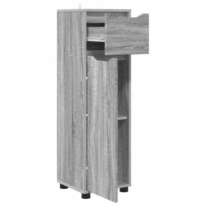 Dulap de Baie Gri Sonoma 30,5 x 30 x 101 cm Lemn compozit - WALTI WALTI