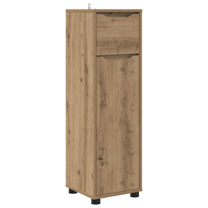 Dulap de Baie Stejar Artizanal 30,5 x 30 x 101 cm Lemn compozit - WALTI WALTI