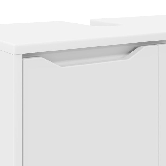 Cabinet pentru chiuvetă de baie cu raft Alb 60 x 30 x 60 cm - WALTI WALTI