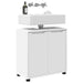 Cabinet pentru chiuvetă de baie cu raft Alb 60 x 30 x 60 cm - WALTI WALTI