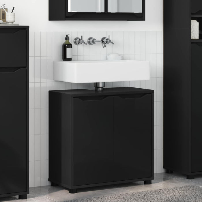 Cabinet pentru chiuvetă de baie Negru 60 x 30 x 60 cm WALTI