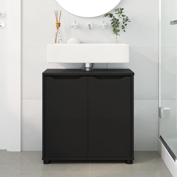 Cabinet pentru chiuvetă de baie Negru 60 x 30 x 60 cm WALTI