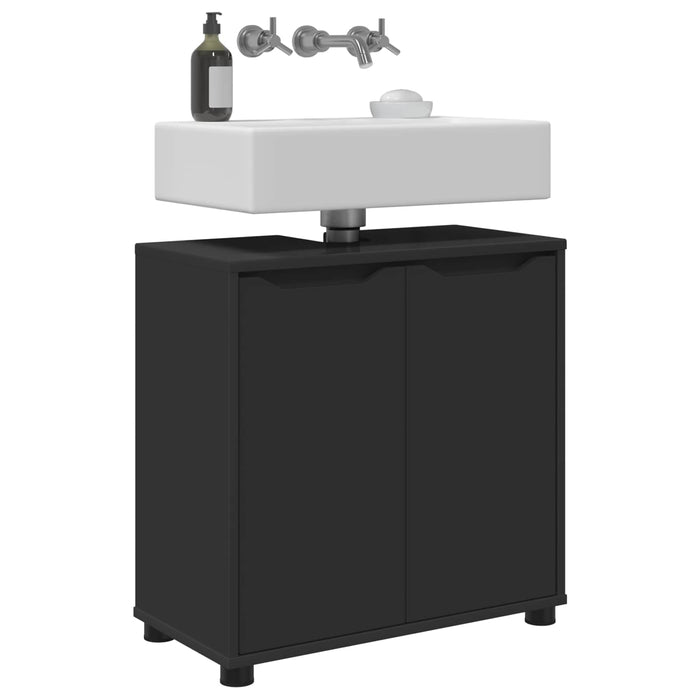 Cabinet pentru chiuvetă de baie Negru 60 x 30 x 60 cm WALTI