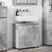 Cabinet pentru chiuvetă de baie Gri din beton 60 x 30 x 60 cm - WALTI WALTI