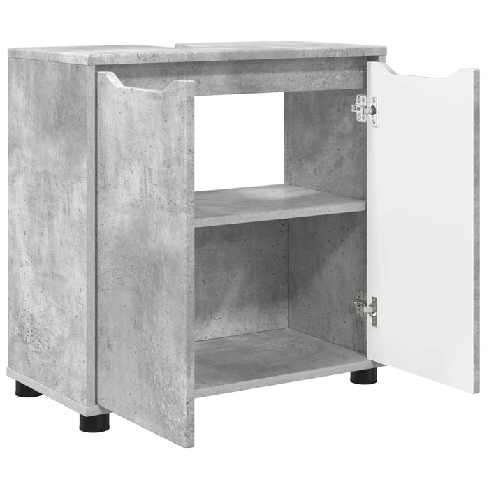 Cabinet pentru chiuvetă de baie Gri din beton 60 x 30 x 60 cm - WALTI WALTI