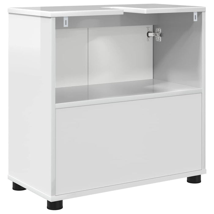 Cabinet pentru chiuvetă de baie Alb lucios 60 x 30 x 60 cm - WALTI WALTI
