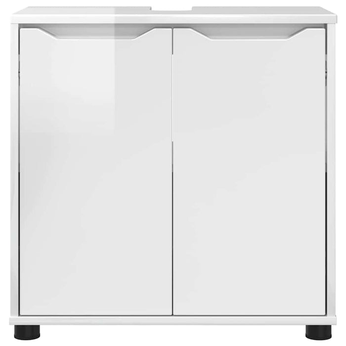 Cabinet pentru chiuvetă de baie Alb lucios 60 x 30 x 60 cm - WALTI WALTI